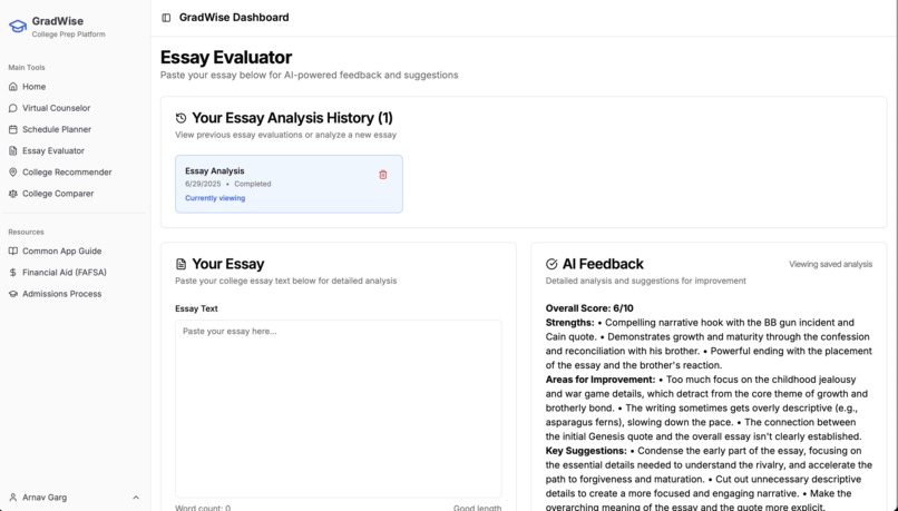 GradWise College Prep – screenshot 5