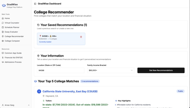 GradWise College Prep – screenshot 6