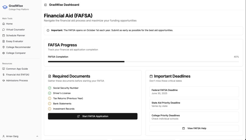 GradWise College Prep – screenshot 9