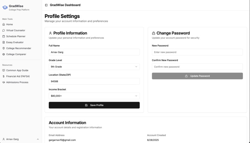 GradWise College Prep – screenshot 11