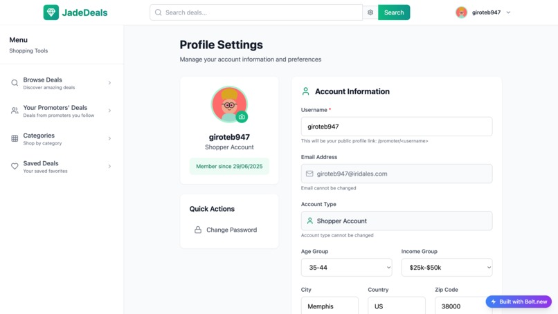 JadeDeals – screenshot 2