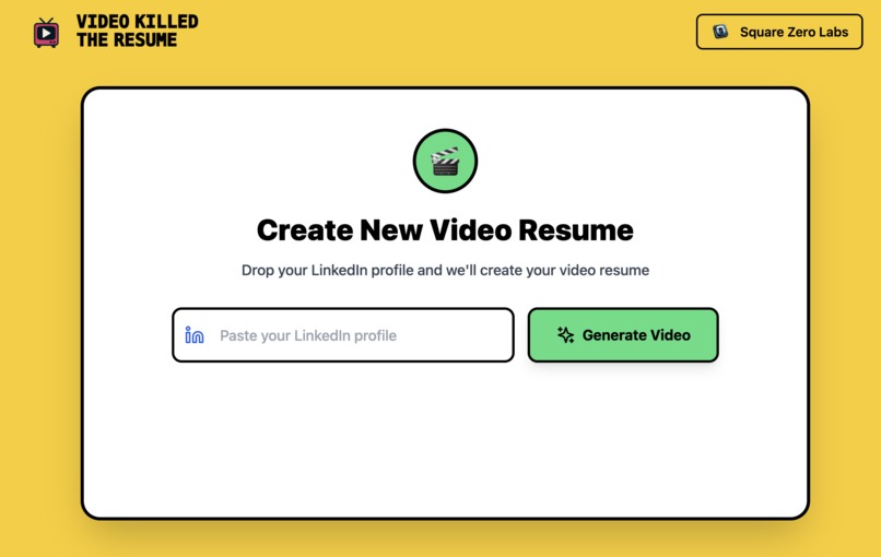 Video Killed The Resume – screenshot 4