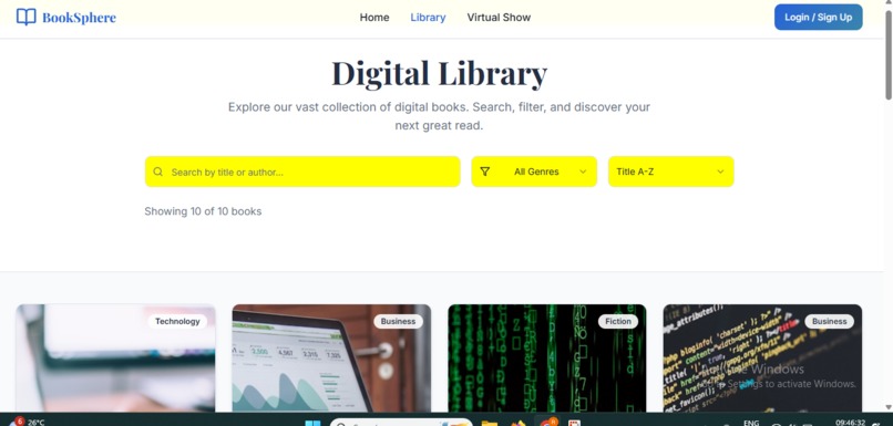 BookSphere –  connects people, pages, and passion—globally.” – screenshot 4