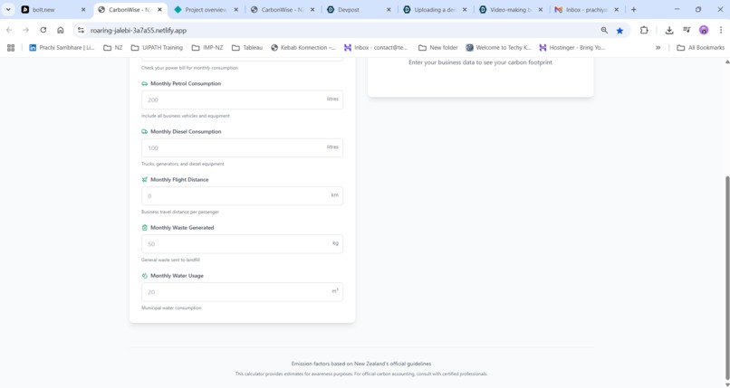CarbonWise – screenshot 1