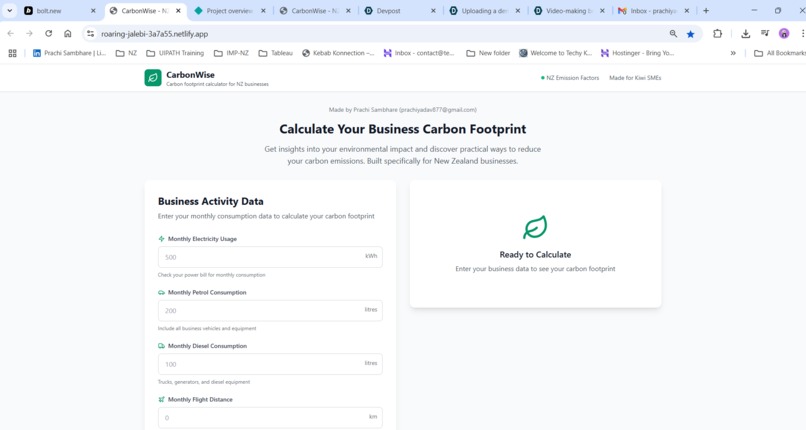 CarbonWise – screenshot 2