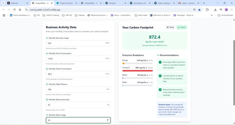 CarbonWise – screenshot 3