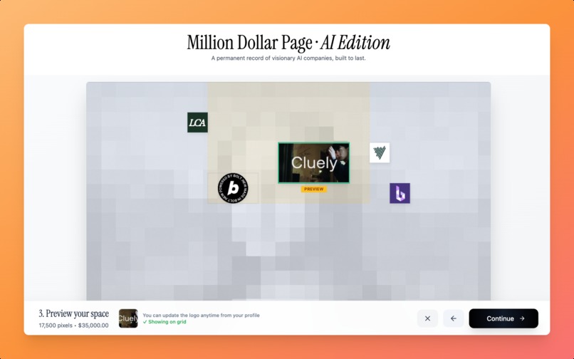 Million Dollar Page - AI Edition – screenshot 3