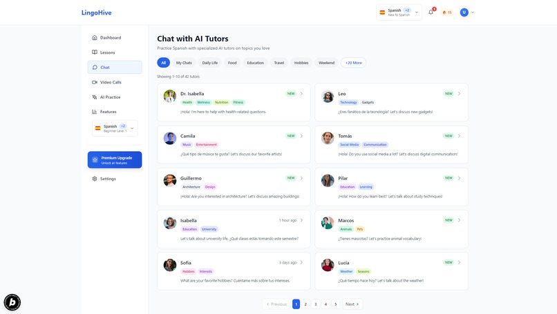 LingoHive – screenshot 2