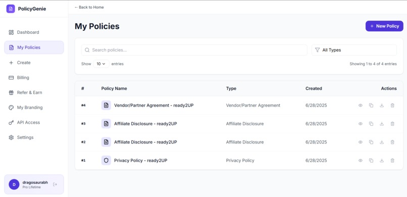 PolicyGenie – Privacy, Terms & Cookie Policies in 60 Seconds – screenshot 16