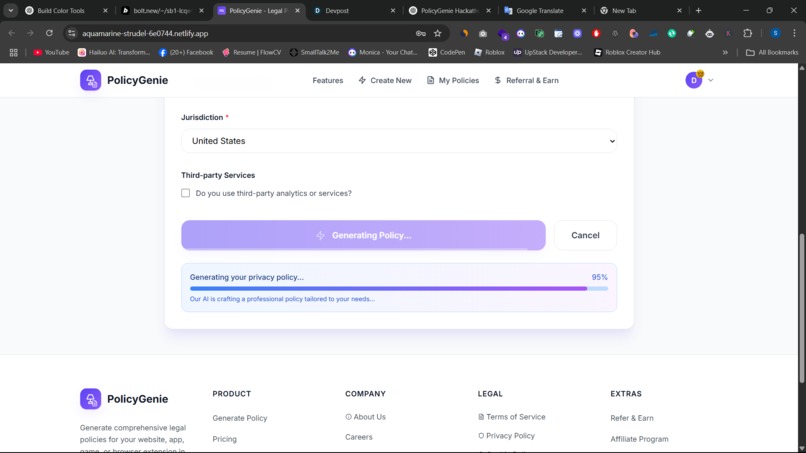 PolicyGenie – Privacy, Terms & Cookie Policies in 60 Seconds – screenshot 19