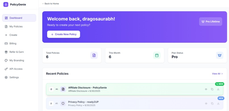 PolicyGenie – Privacy, Terms & Cookie Policies in 60 Seconds – screenshot 21