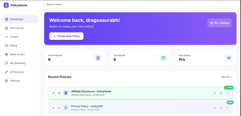 PolicyGenie – Privacy, Terms & Cookie Policies in 60 Seconds – screenshot 22