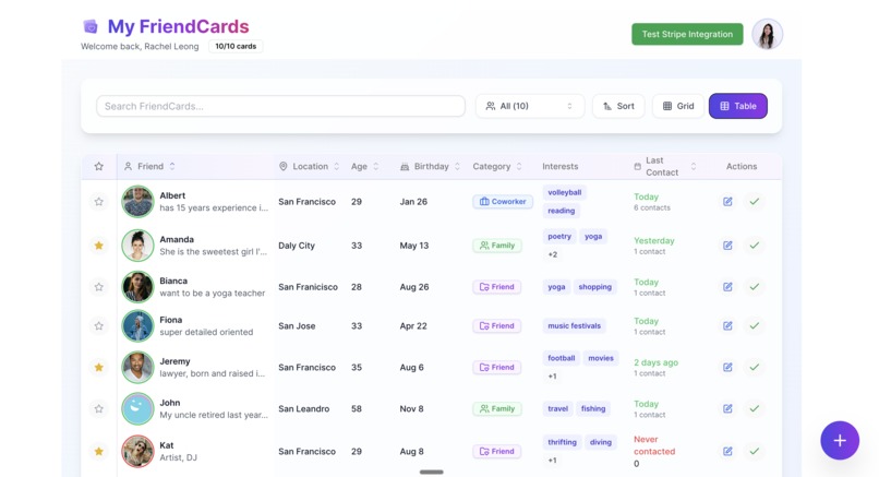 FriendCards – screenshot 3
