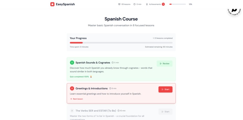 Easy Spanish – screenshot 2