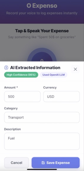 OExpenso – screenshot 3