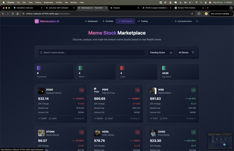 Memevestor.AI – screenshot 4