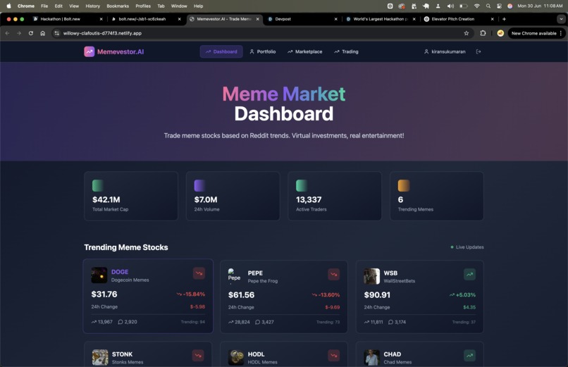 Memevestor.AI – screenshot 5