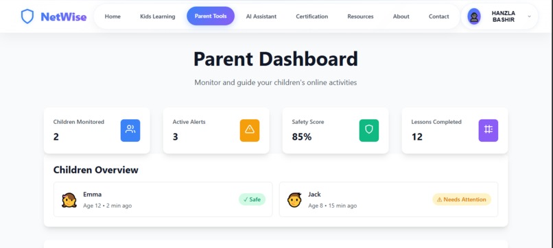 Internet Safety Training Website for Kids & Parents Problem – screenshot 2