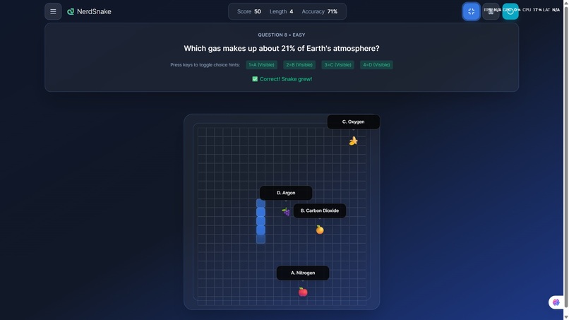 NerdSnake – screenshot 2