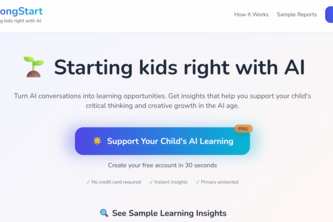 StrongStart - Starting kids right with AI