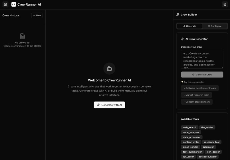 CrewRunnerAI – screenshot 2