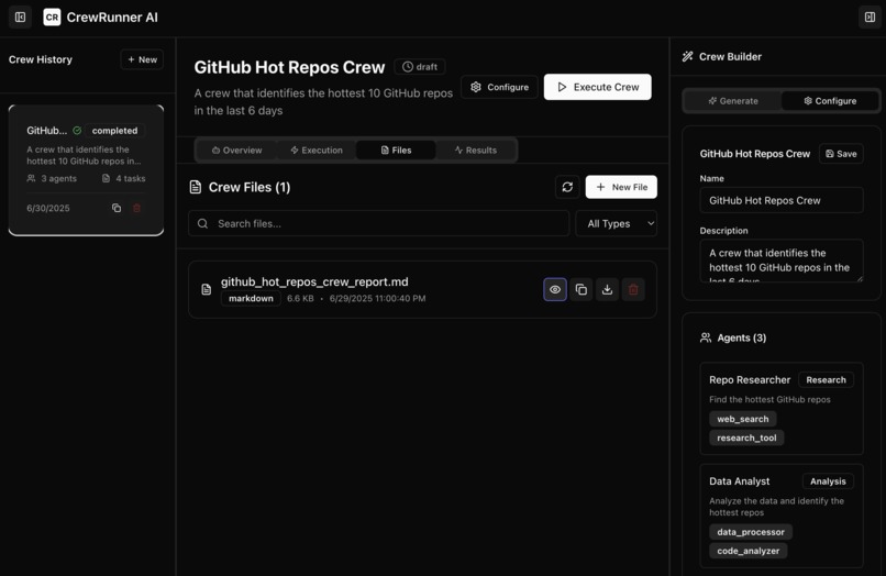 CrewRunnerAI – screenshot 3