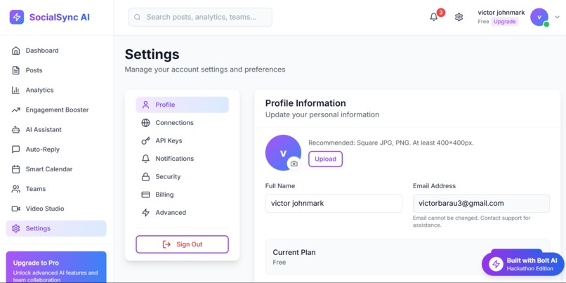 Socialsync AI – screenshot 1
