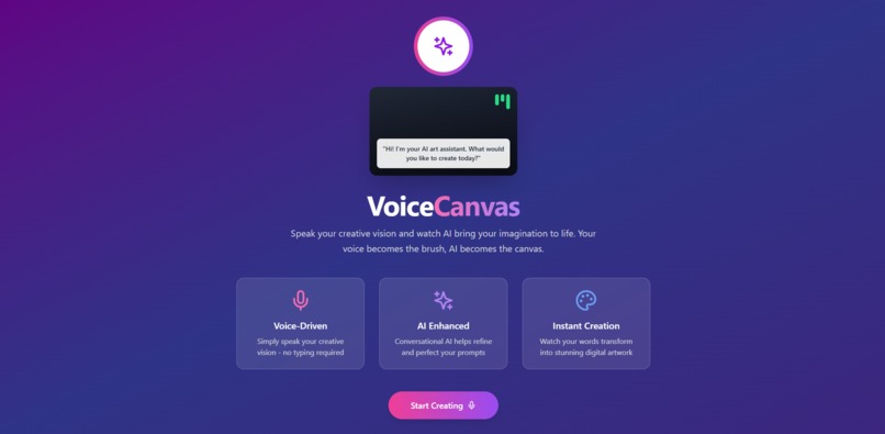 Voice‑Driven AI Art Creator – screenshot 1