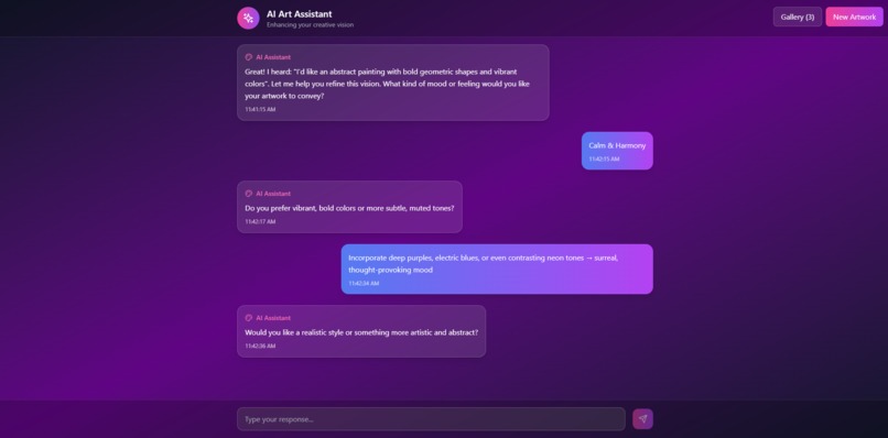 Voice‑Driven AI Art Creator – screenshot 4