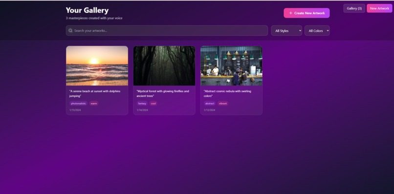 Voice‑Driven AI Art Creator – screenshot 5