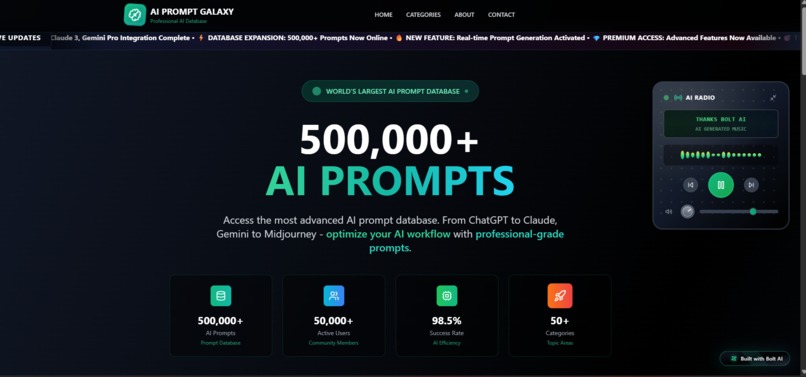 AI Prompt Galaxy: 500,000+ Prompts – screenshot 1