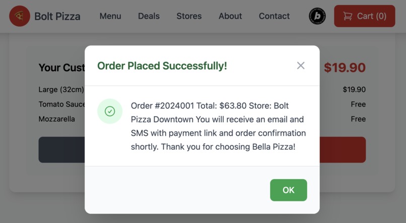 Pizza Project – screenshot 1