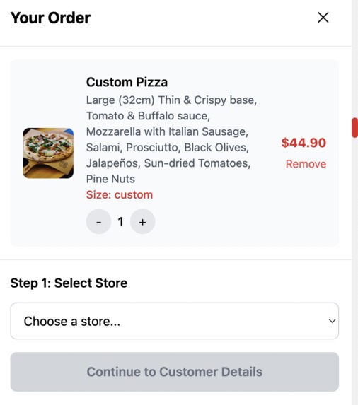 Pizza Project – screenshot 2