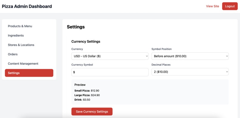 Pizza Project – screenshot 3