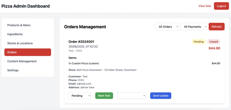 Pizza Project – screenshot 4