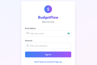 BudgetFlow- Budget tracking app