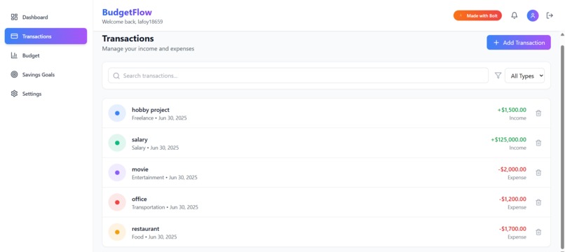 BudgetFlow- Budget tracking app – screenshot 2
