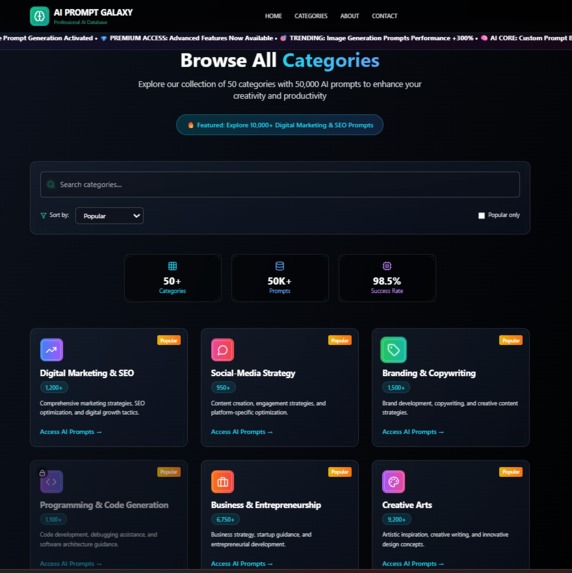 AI Prompt Galaxy: 500,000+ Prompts – screenshot 6