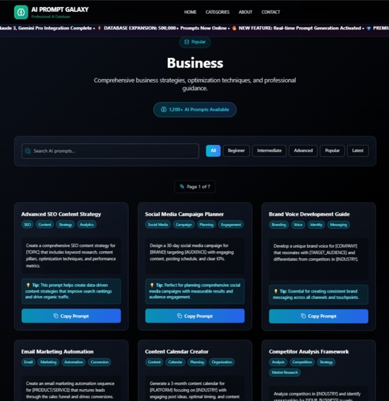 AI Prompt Galaxy: 500,000+ Prompts – screenshot 7