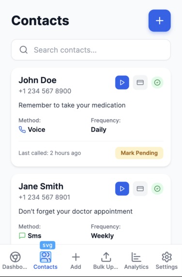 RemindThem – screenshot 2