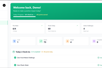 EcoGoals – Gamify Your Lifestyle