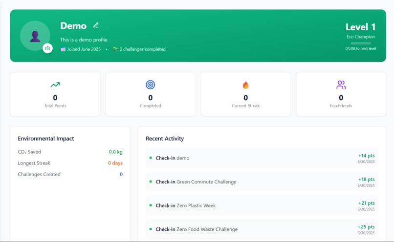 EcoGoals – Gamify Your Lifestyle – screenshot 5