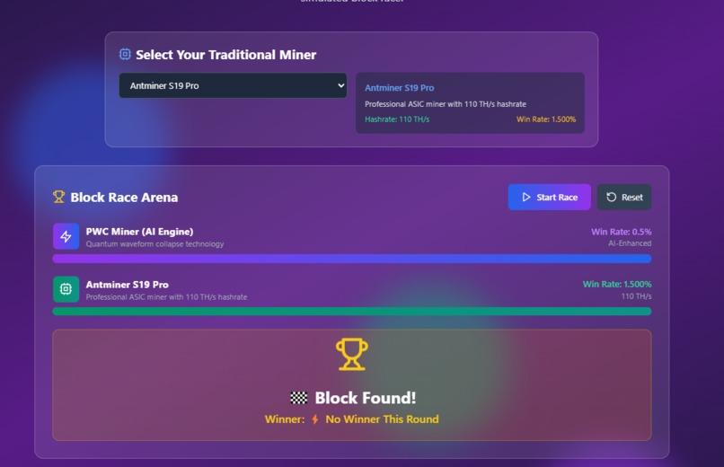 PWC Miner – screenshot 1