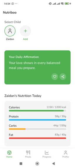 Nutriboo – screenshot 1