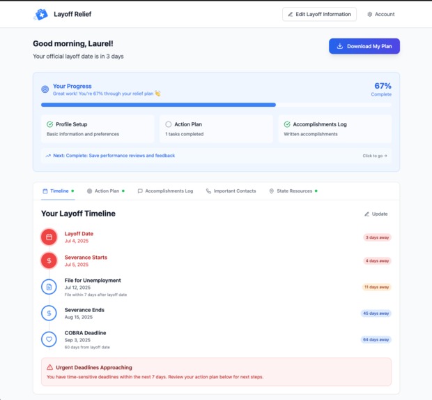 Layoff Relief – screenshot 3