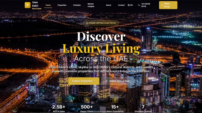 real estate website  – screenshot 1
