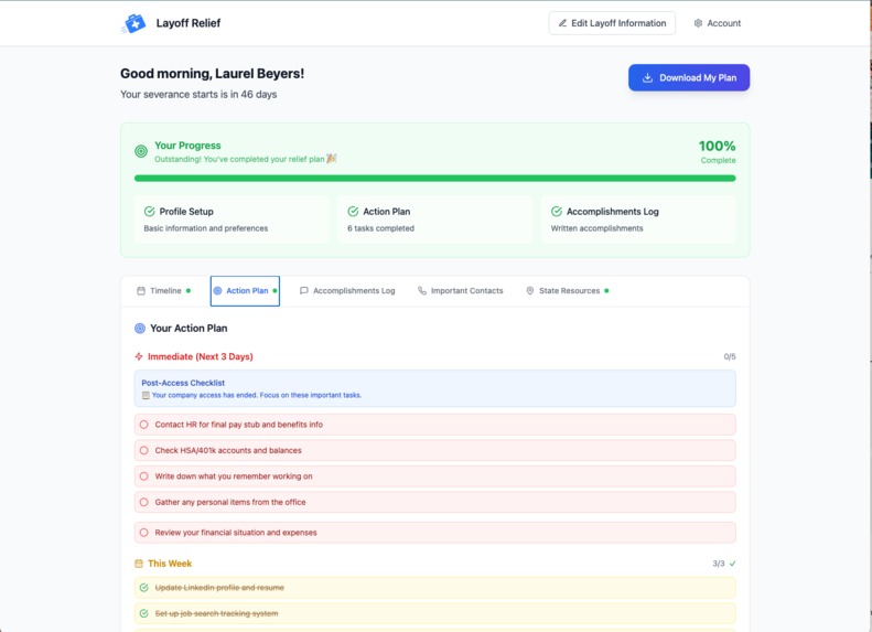 Layoff Relief – screenshot 4