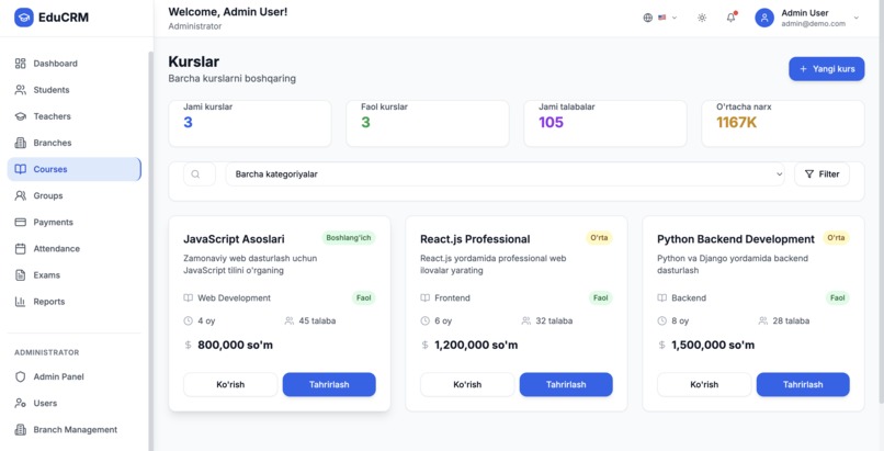 Education CRM  – screenshot 4