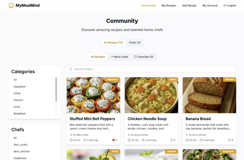 My Meal Mind Online – screenshot 3