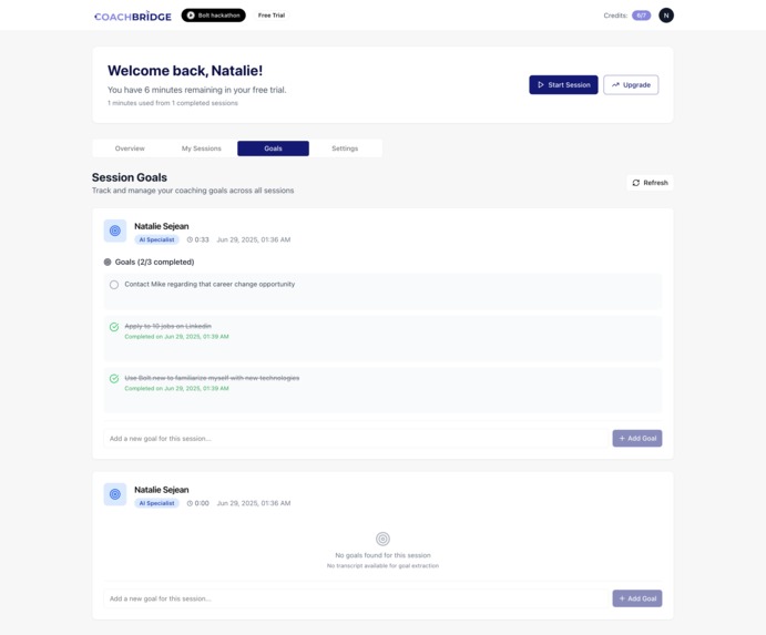 CoachBridge – screenshot 2
